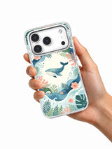Ocean Garden Whale iPhone 17 Pro case lifestyle view