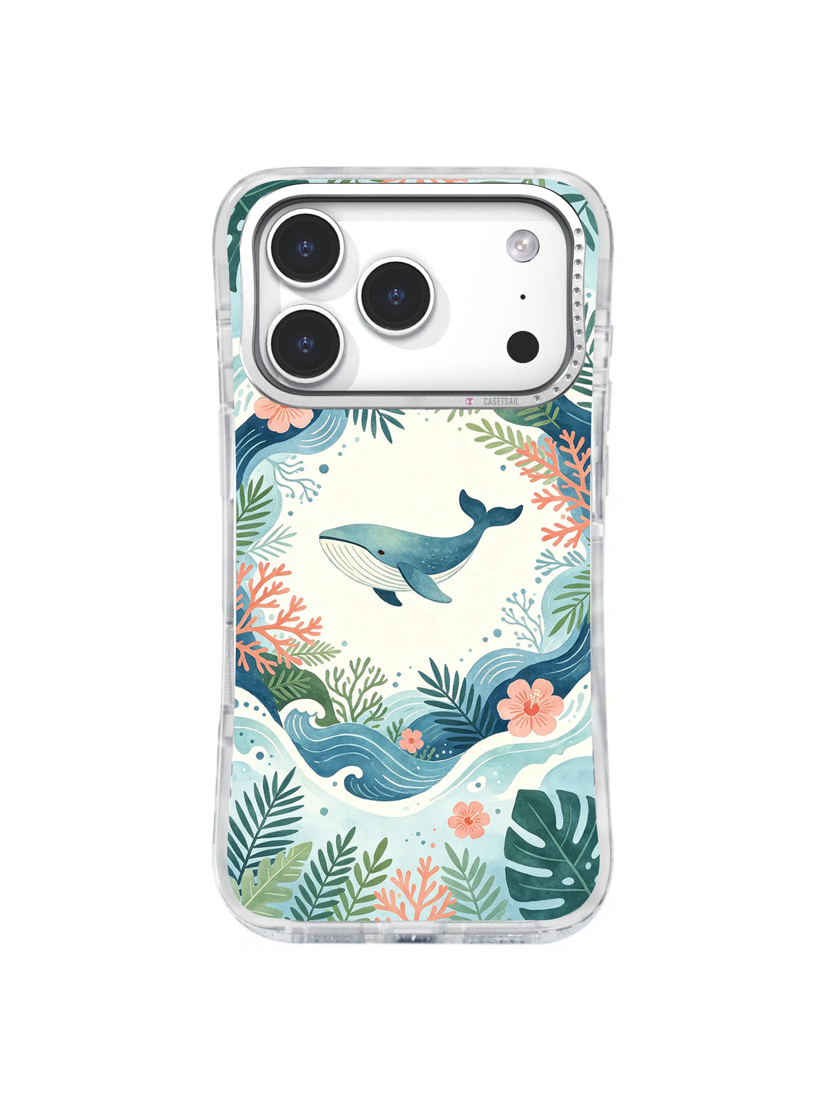 Coral Garden Voyage pattern iPhone 17 Pro case