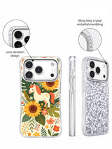 Sunflower horse phone case side view