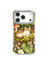Mossy Bellflower Cat pattern iPhone 17 Pro case
