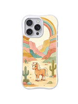 Prairie Rainbow Pony iPhone 14 Pro case front detail