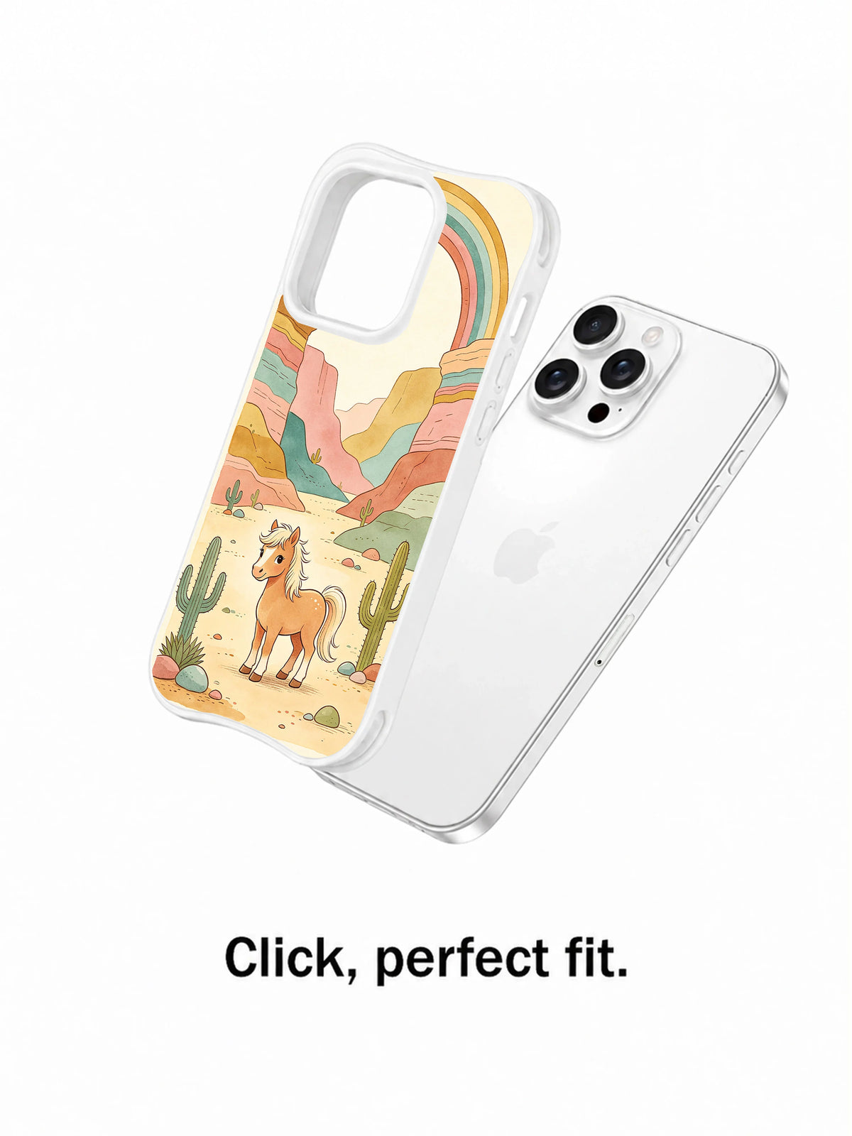 Prairie Rainbow Pony iPhone 14 Pro case product view 4