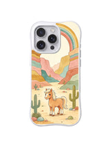 Canyon Rainbow Pony pattern iPhone 14 Pro case