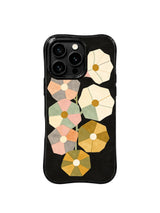 Geometric Meadow Flowers pattern iPhone 15 Pro case