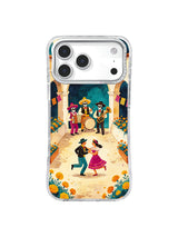 Moonlit Skeleton Band iPhone case with marigolds, drum, and trumpet