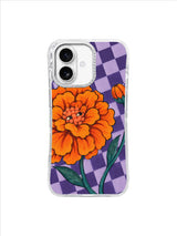 Teal Stem Companion pattern on an iPhone 17 case by Marnie Bellwick