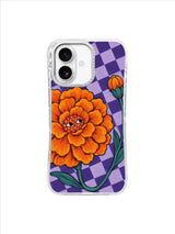 Golden Friend Bloom pattern on an iPhone 17 case by Marnie Bellwick