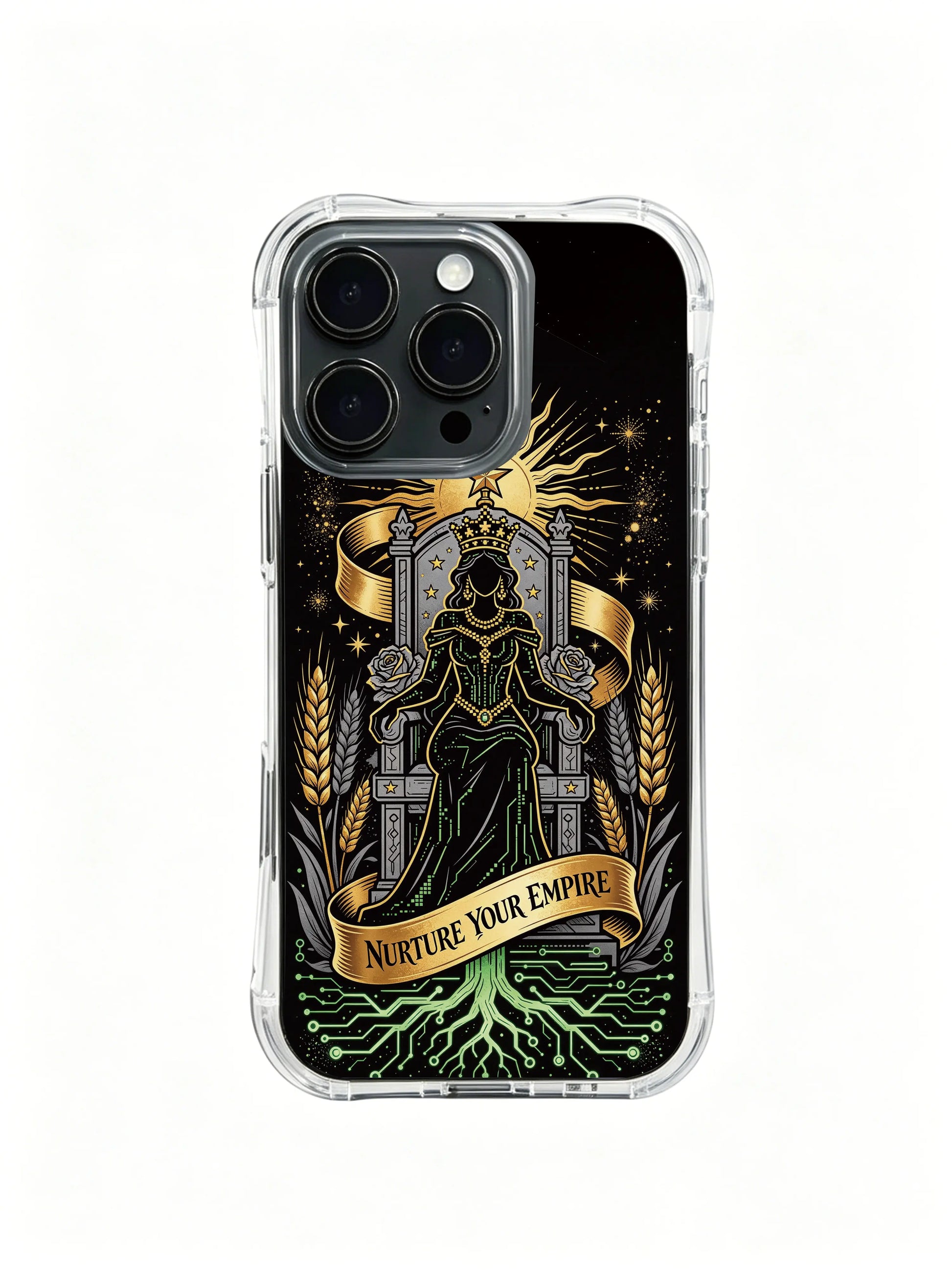 Dominate core resources and harvest endless abundance PhoneCasing, modern chic iPhone 14 Plus Case, durable long-term use phone casing.