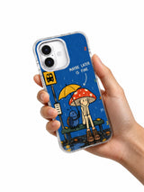 Maybe Later Is Fine iPhone 16 Case shown in hand