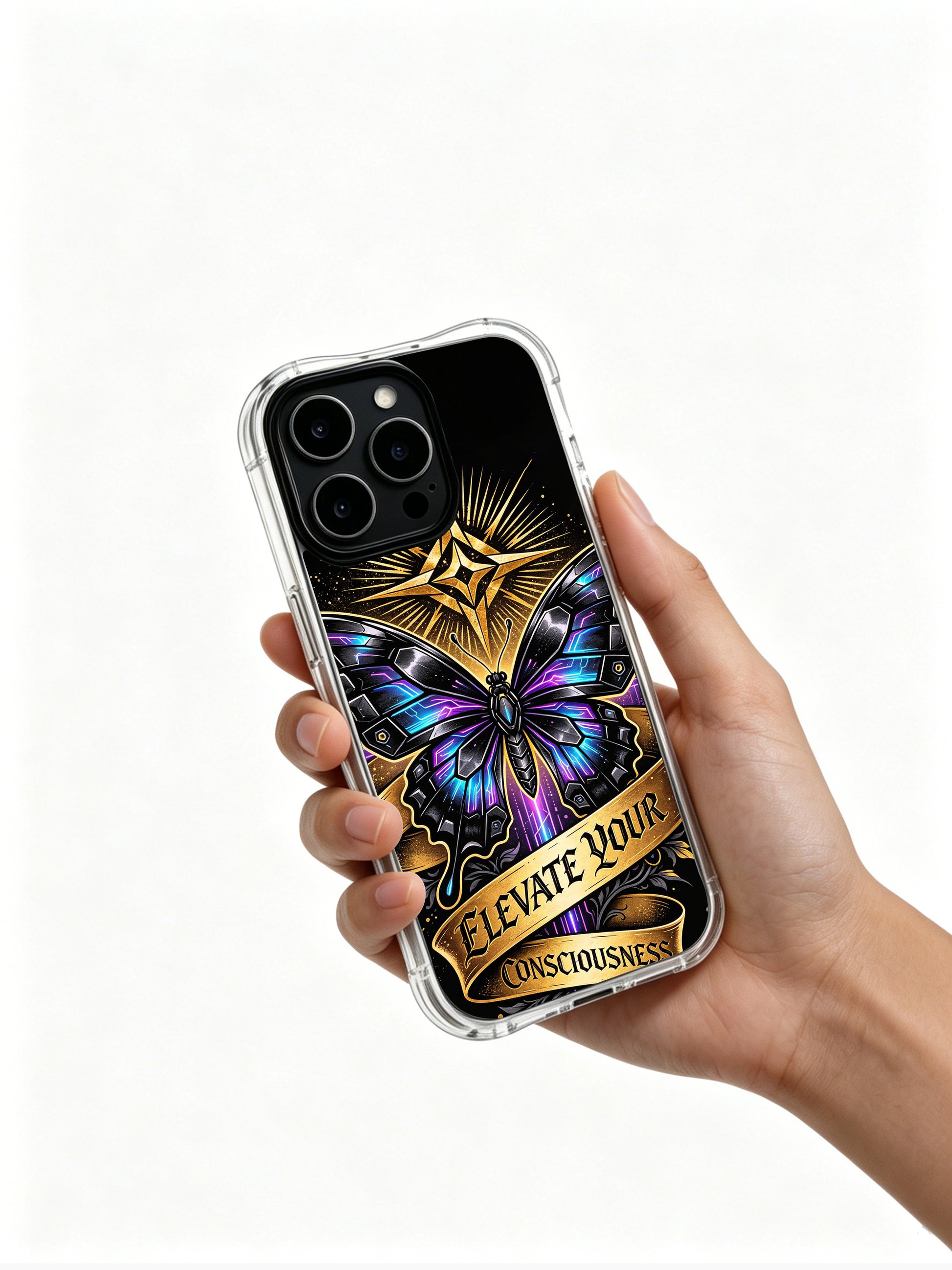 Industrial mechanical wreckage bottom layout PhoneCasing, trendy iPhone 14 Plus Case with data sovereignty vibe, drop proof sturdy mobile phone casing.