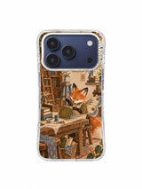 Mended in Blue Thread clear iPhone 17 Pro Case front