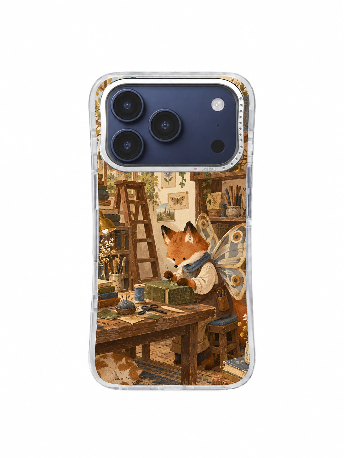 Repaired book and continuing story illustrated iPhone case