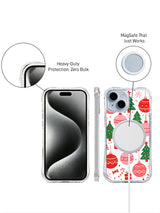 Merry Ornament Wishes iPhone 13 case camera detail
