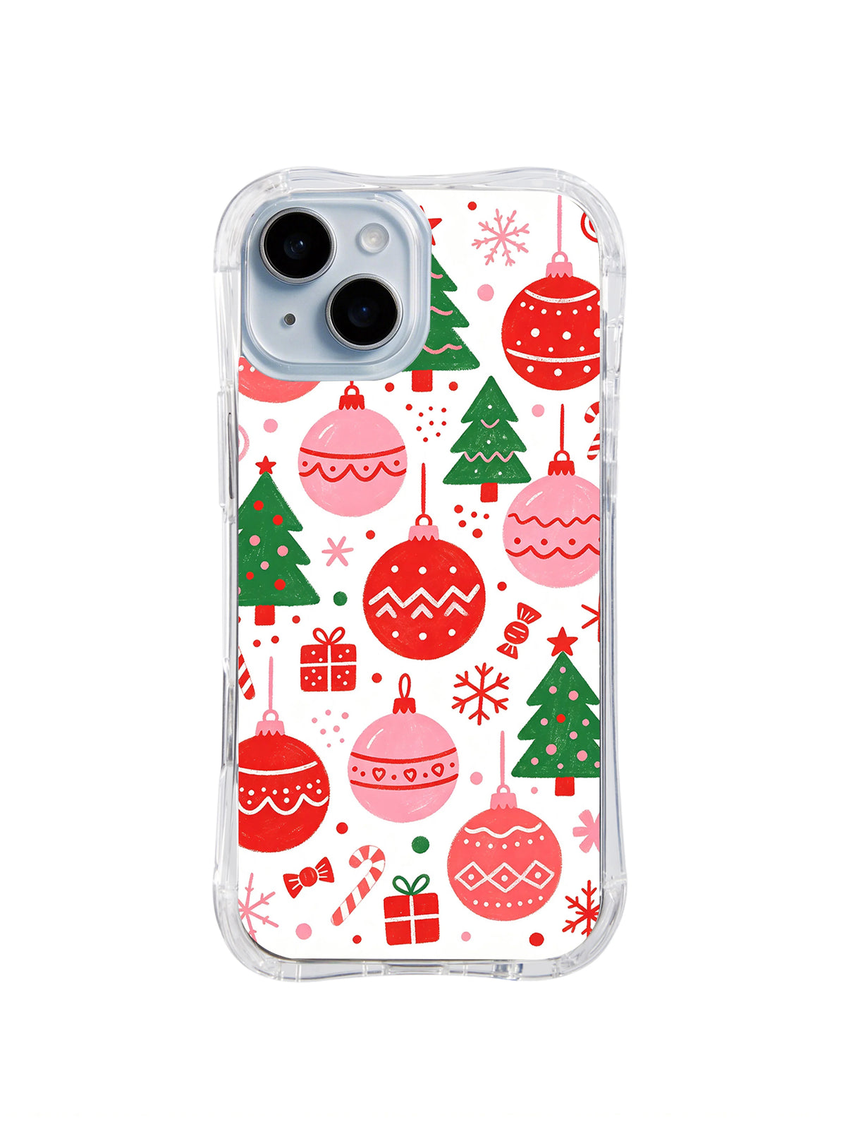 Merry Ornament Wishes iPhone 13 case front view