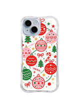 Hanging Snowflake Baubles pattern iPhone 13 case