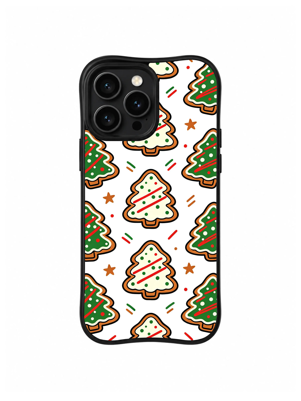 Green Cream Sprinkle Trees pattern iPhone 13 Pro case