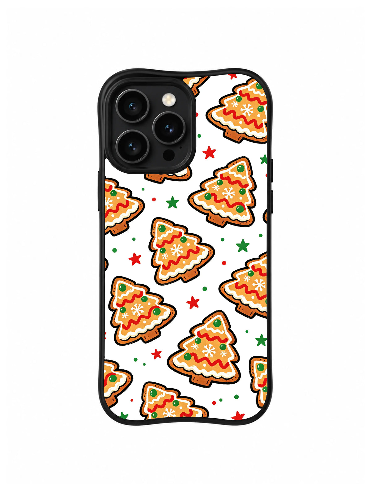 Orange Sprinkle Pines pattern iPhone 13 Pro case