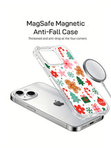 Cute Christmas iPhone 13 case with candy canes and gingerbread art