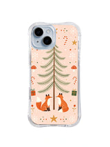 Foxes Under the Fir woodland animal iPhone 14 Plus phone case