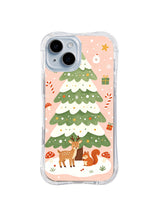Snowy Fir Gathering iPhone 14 Plus case front product view