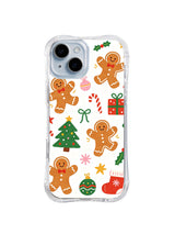Gingerbread Friends Garden pattern iPhone 13 case