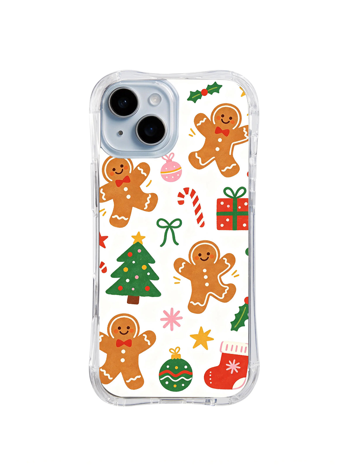 Gingerbread Friends Garden pattern iPhone 13 case