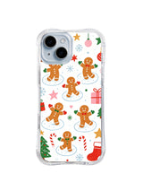 Gingerbread Snow Dance pattern iPhone 13 case