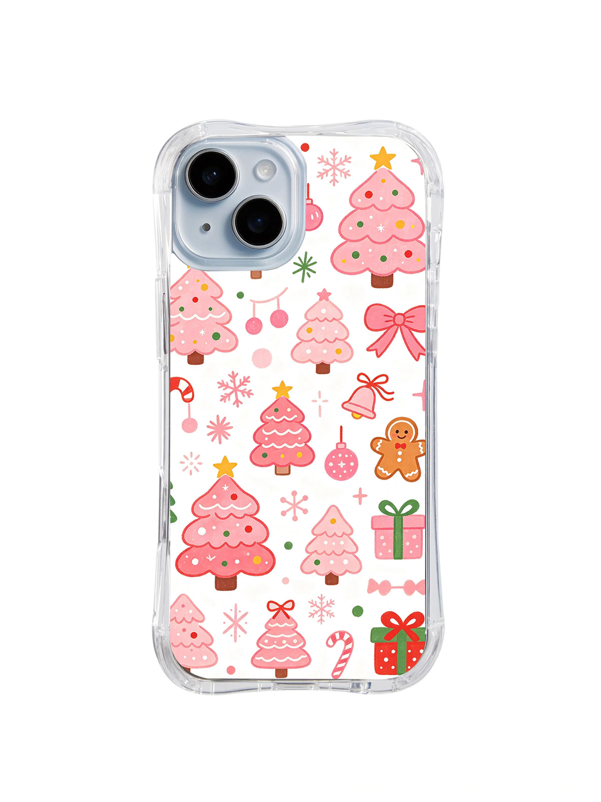 Pink Stocking Surprise pattern iPhone 13 case