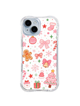 Pink Gingerbread Party pattern iPhone 13 case