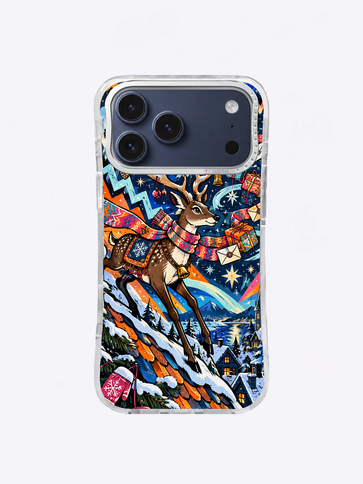 Midnight Antler Courier iPhone case in Compass Star Dispatch artwork
