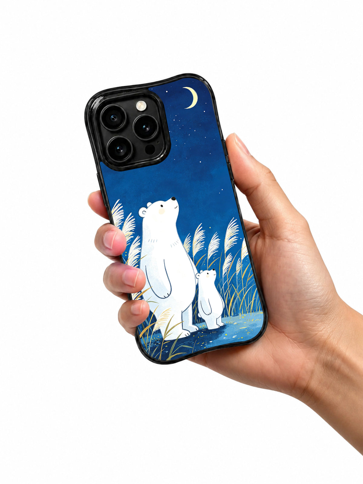 Midnight Blue Bears iPhone 14 Pro Max case product view 5