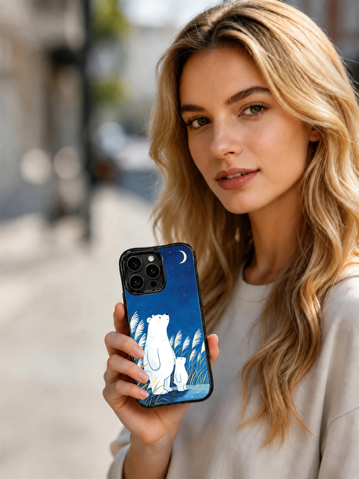 Midnight Blue Bears iPhone 14 Pro Max case product view 6