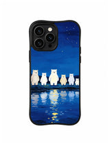 Moonlit Reflection Society pattern on iPhone 14 Pro Max case