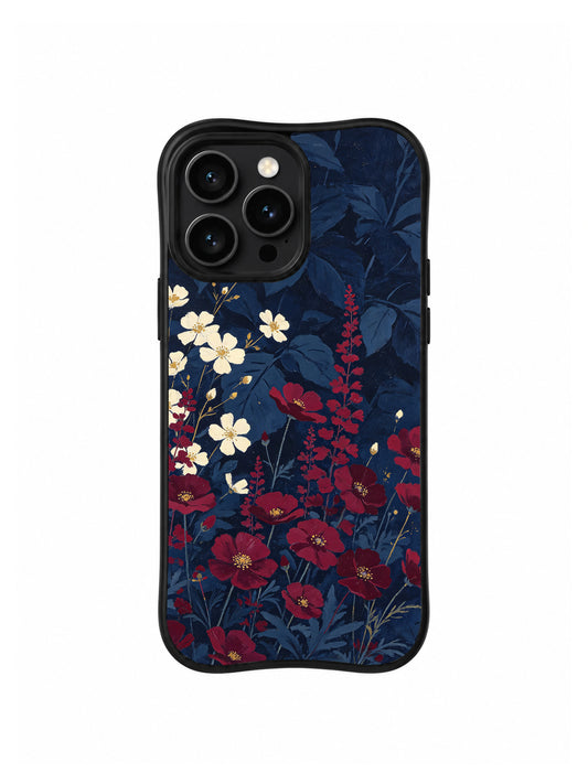 Midnight Botanical Symphony iPhone 15 Pro case front view