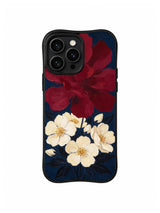 Velvet Bloom Crescendo pattern on iPhone 15 Pro case