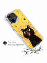 Midnight Cat Dream iPhone 16 Plus case artwork view 5