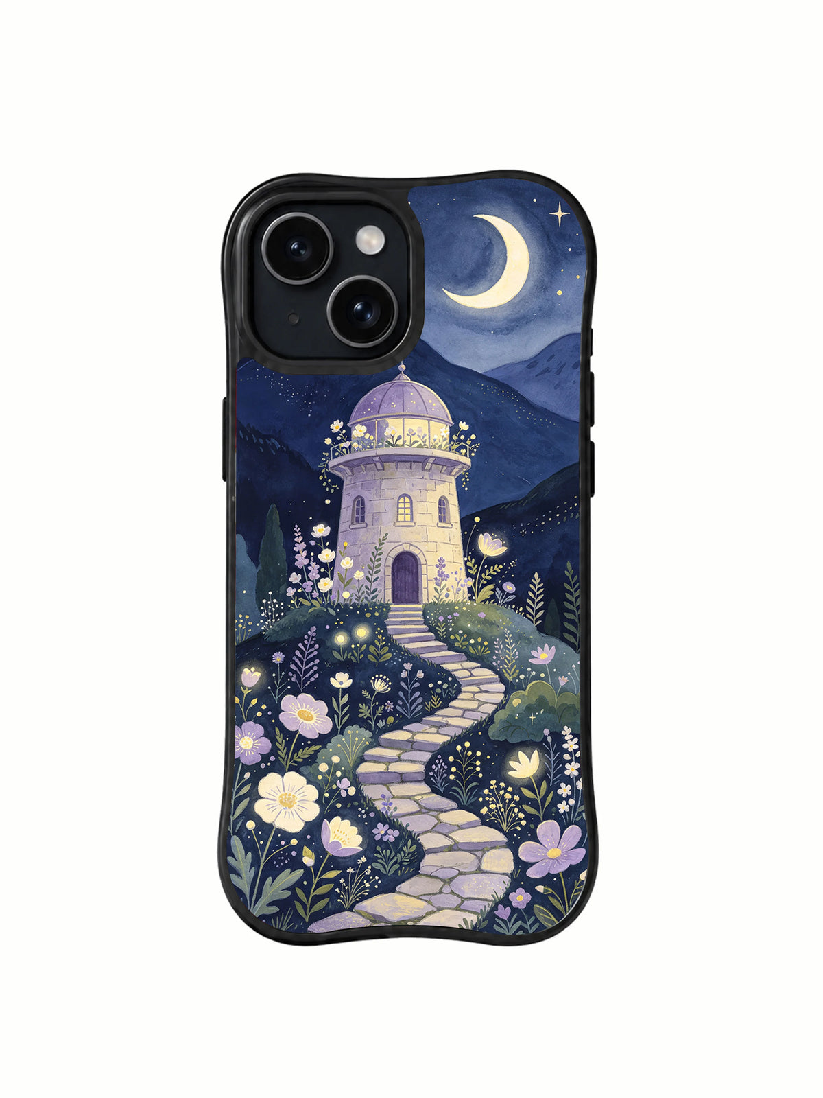 Product or handheld view of the The Midnight Flower Observatory case