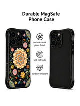 Midnight folk floral iPhone 15 Pro case protection features