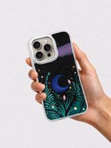 Hand holding celestial garden iPhone 16 Pro case
