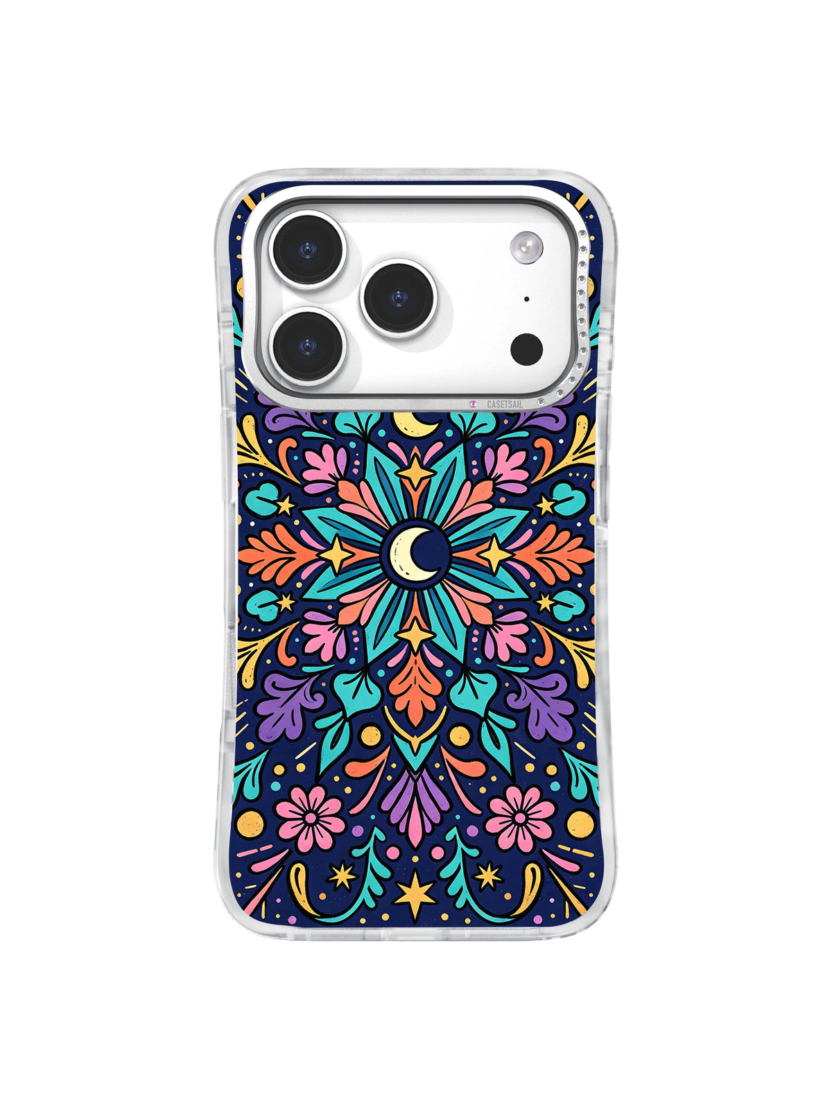 Midnight Petal Star pattern iPhone 17 Pro case