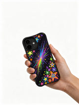 Product or handheld view of the Midnight Rainbow Star Garden case