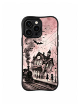 Midnight Spirit Train Station gothic iPhone 13 Pro case front view