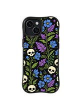 Skull Meadow pattern iPhone 15 Plus case