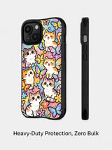 Butterfly Meow Dance iPhone 15 case artwork view 2