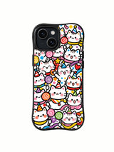 Candy Cat Carnival iPhone 15 case artwork view 1