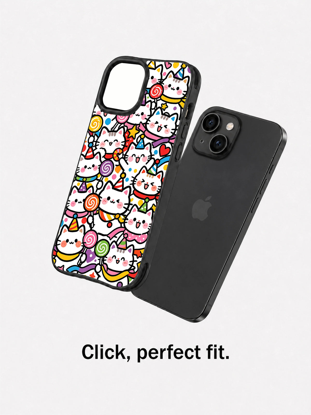 Candy Cat Carnival iPhone 15 case artwork view 4