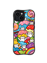 Candy Cat Carnival pattern 6 for iPhone 15 case