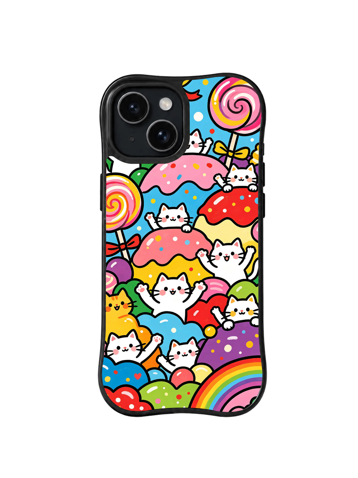 Candy Cat Carnival pattern 6 for iPhone 15 case