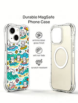 Coastal Cat Parade iPhone 15 case artwork view 2