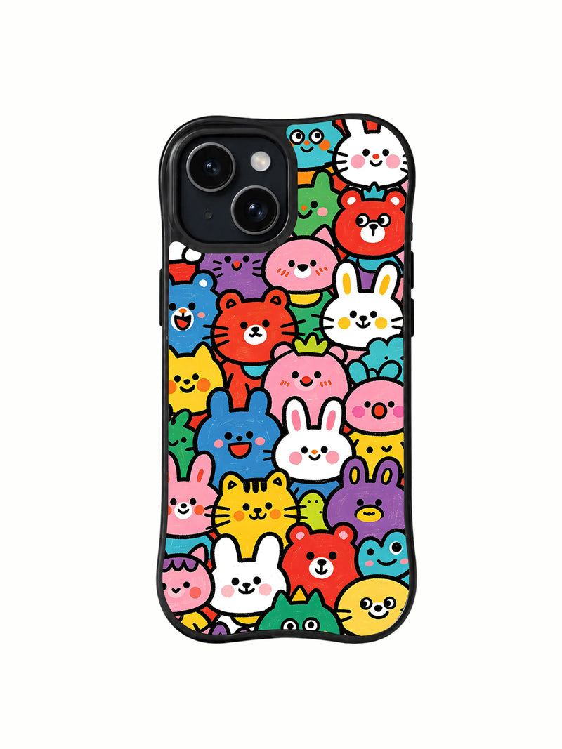 Colorful Animal Friends iPhone Case